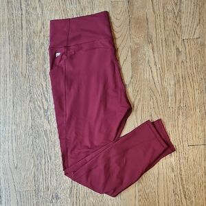 Fabletics Burgundy Leggings Size XL